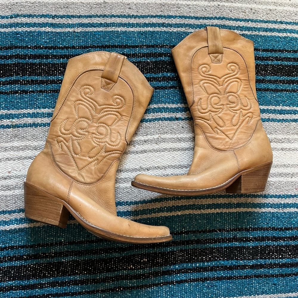 Penny Loves Kenny High Noon Leather Cowboy Western Boots 7.5